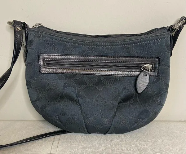 Coach Mini Crossbody Bag with Purple Satin Interior - Image 5