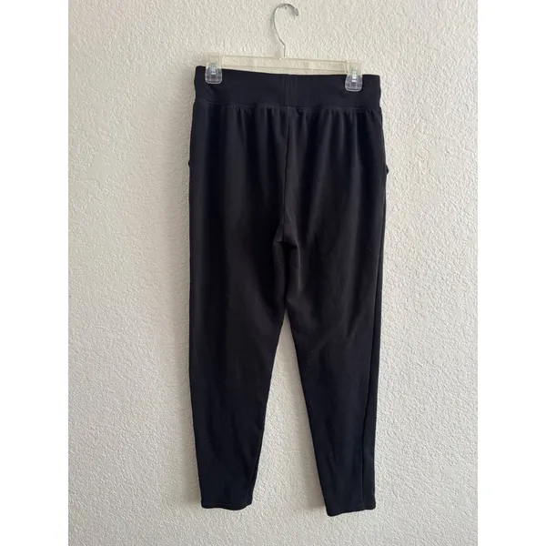 Champion C9 Joggers Size M Black Tapered Sweatpants High Rise Drawstring Seam - Image 4