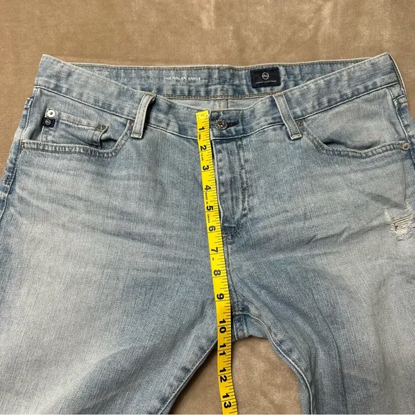 AG Adriano Goldschmied The Nolan Ankle Raw Hem Jeans Size 32 - Image 7