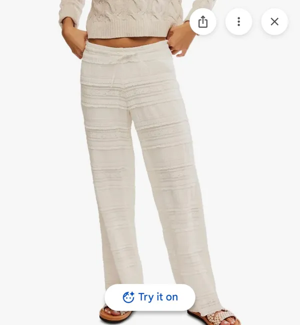 Free People Lace Pants NWOT - Image 2