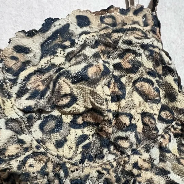 Hanky Panky Black and Brown Leopard Print Bralette Y2K :Box OW2: - Image 3