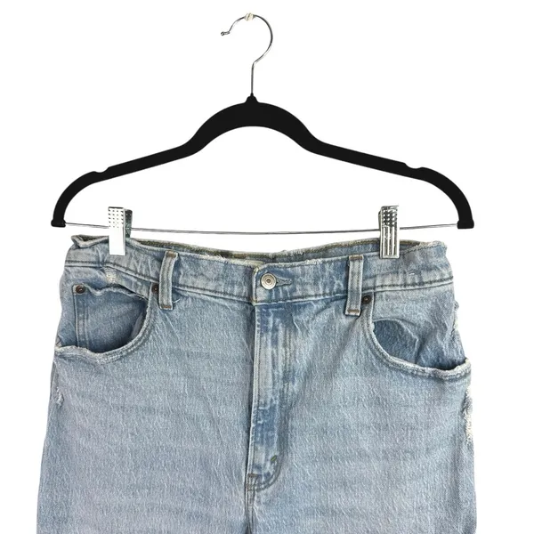 Abercrombie & Fitch 90's Straight Women's Blue Ultra High Rise Denim Jeans Sz 31 - Image 3