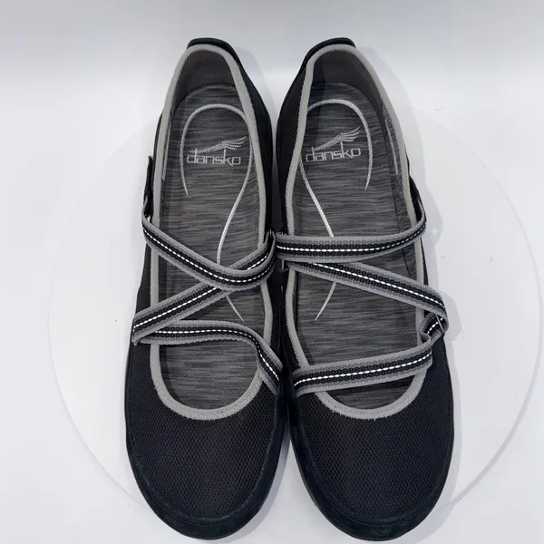 Dansko Womens Hazel Black Suede Mesh Mary Jane Flats Sneakers Size 42 11.5-12 - Image 6