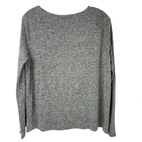 Old Navy Women's Gray Long‎ Sleeve Crew Neck Top Size S Casual Relaxed Fit - Image 4