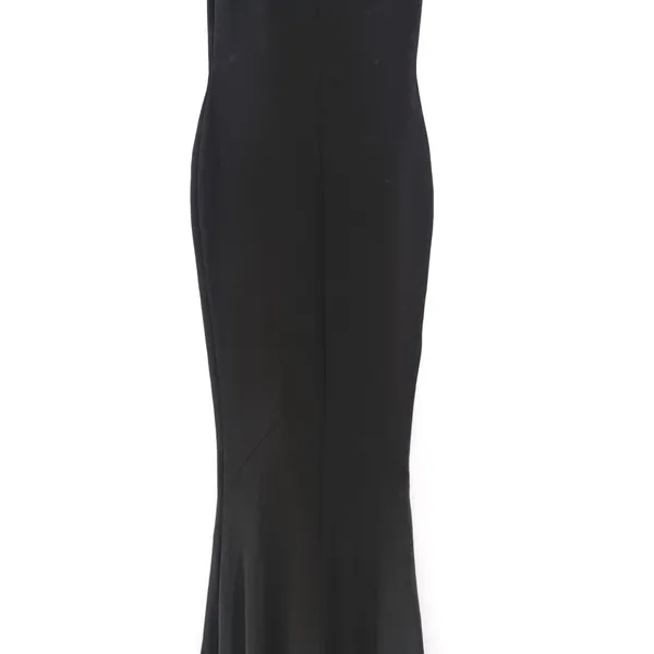 Nookie One Shoulder Gown Maxi Dress M Black High Slit Formal Prom Homecoming - Image 11