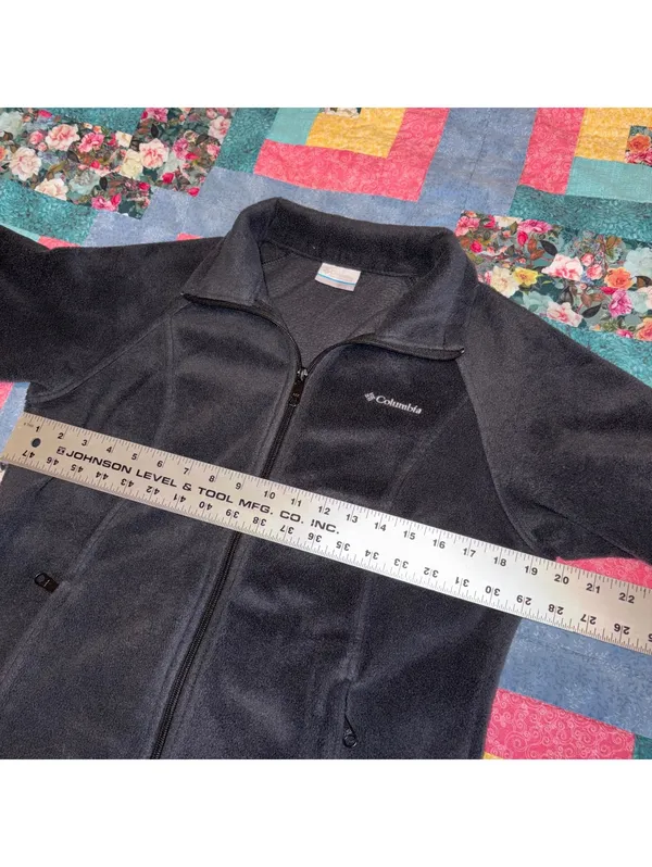 Columbia Women's Medium Black Outdoor Fleece Jacket Cozy Warm Full Zip - Image 7