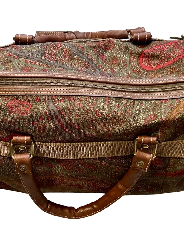 Vintage Diane Von Furstenberg Paisley Tapestry Weekender Overnight Duffel Bag - Image 12