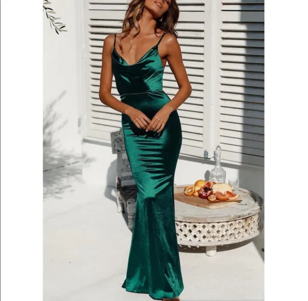 Test Of Hello Molly Time Green Maxi Dress - Image 3