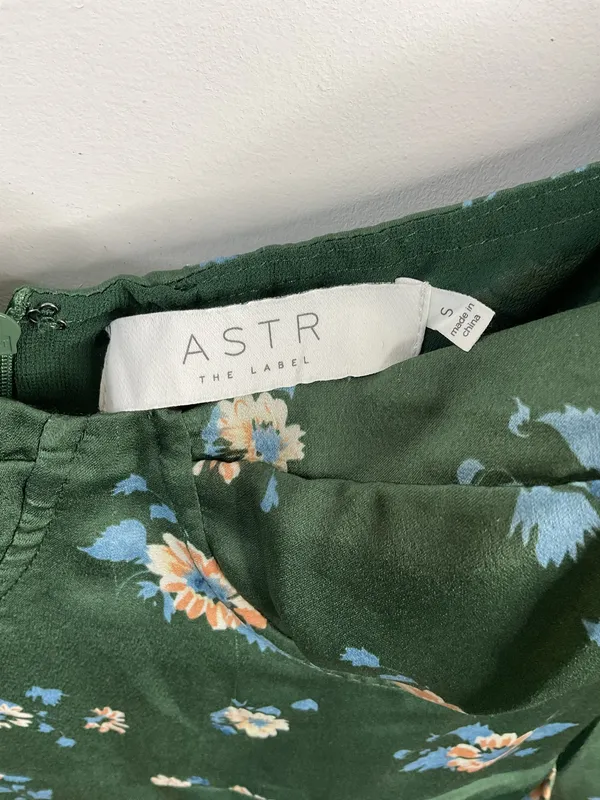 ASTR The Label Green Floral Dress Size Small - Image 8