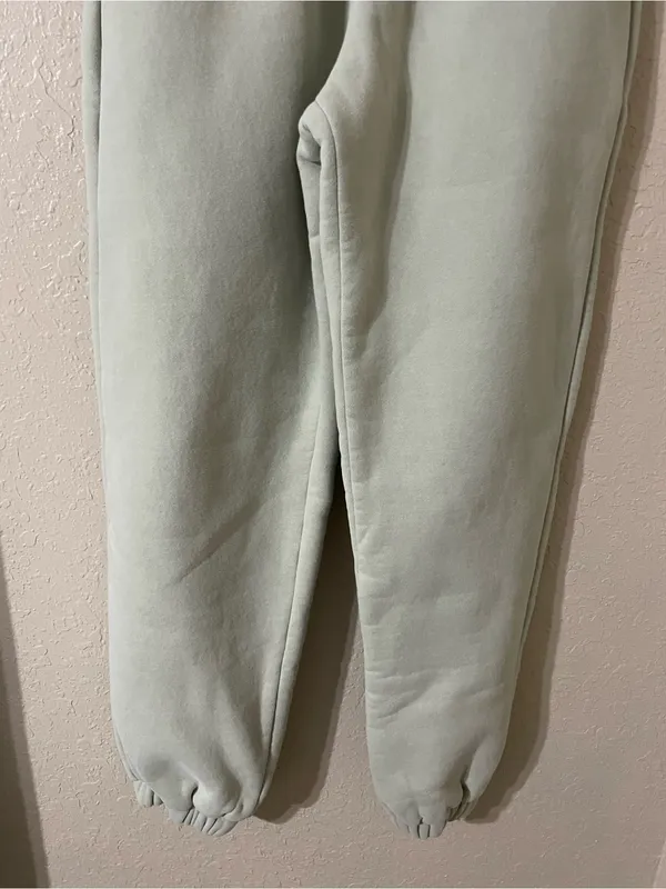 Comfrt Signature Pastel Sweatpants Size XS Green Tea Fleece Lined Light Green - Image 10