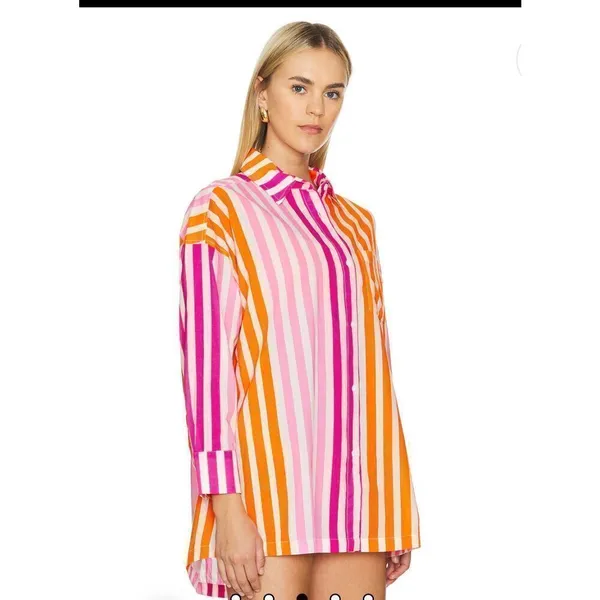 NWT Beach Riot Alexa Top in Sunset Stripes Size PL - Image 2
