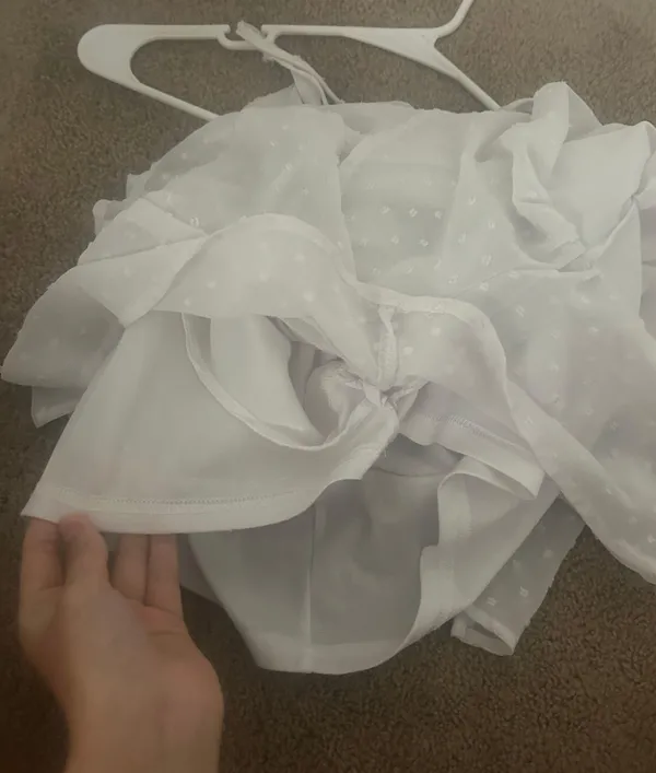 Boutique White Dress Size M - Image 6