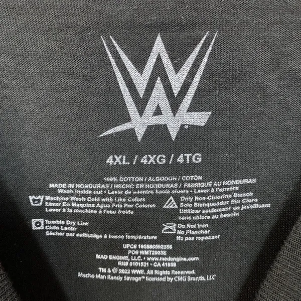 WWE Futuristic WrestleMania VI Team T-Shirt 4XL - Image 4