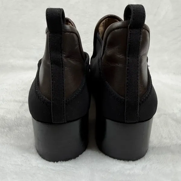 Donald Pliner‎ Benson Dark Brown Leather Block Heel Ankle Booties Womens 8.5 M - Image 6