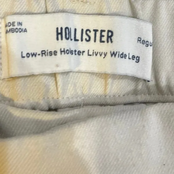 Hollister Low Rise Livvy Wide Leg Knit Pleated Trouser Pants SZ S Casual Chic - Image 3