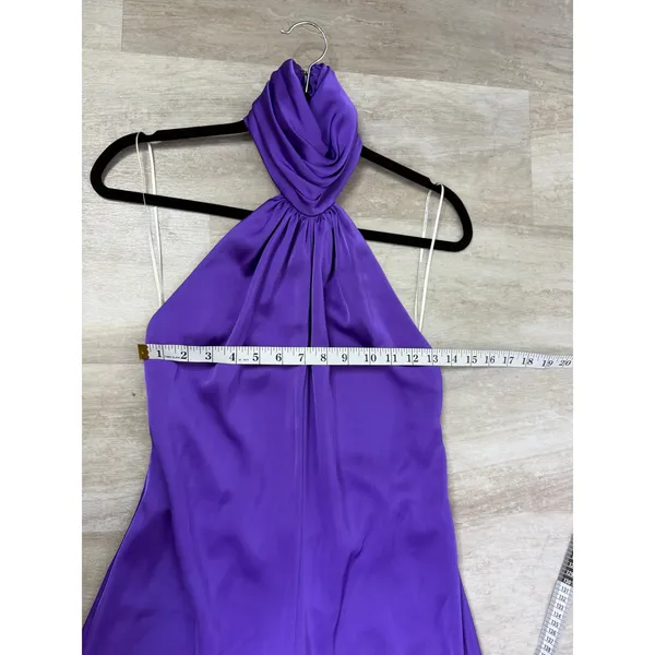 Katie May Robbie Open-Back Halter Jumpsuit Purple Size Small - Image 7