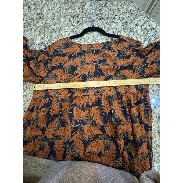 Natural Life Charlotte Boho Dress in Navy/Rust Size Large XL Maxi - Image 6