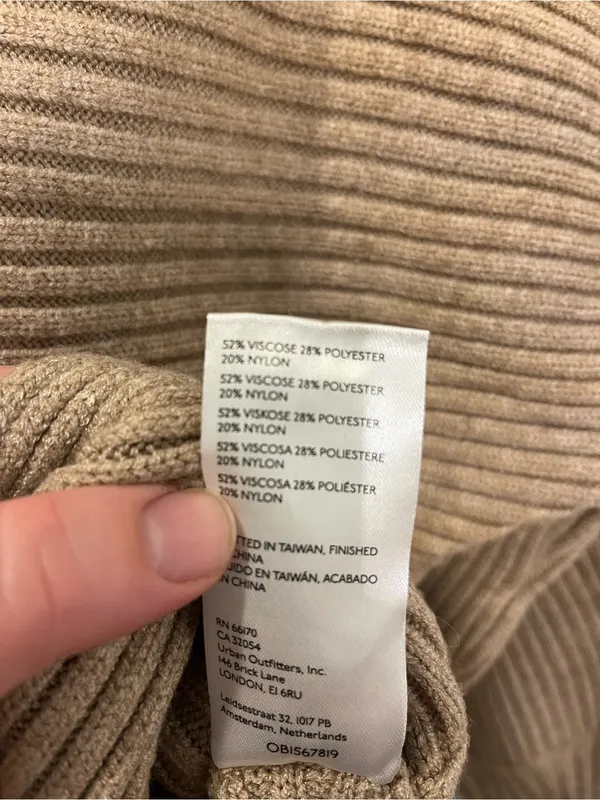 Anthropologie Ribbed Scoopneck Sweater - Taupe - Image 4