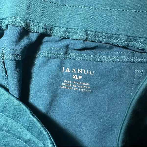 Jaanuu‎ Women's 13 Pocket Teal Scrub Jogger Sz XLP Antimicrobial - Image 6