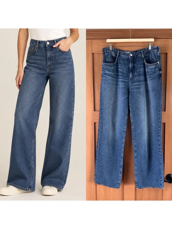 Pilcro Anthropologie High Rise Relaxed Wide Leg Jeans Women’s size 30T Tall - Image 2