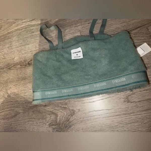 Gymshark x Whitney Simmons Rare Fuzzy Green Sports bra top M - SOLD OUT ONLINE - Image 6