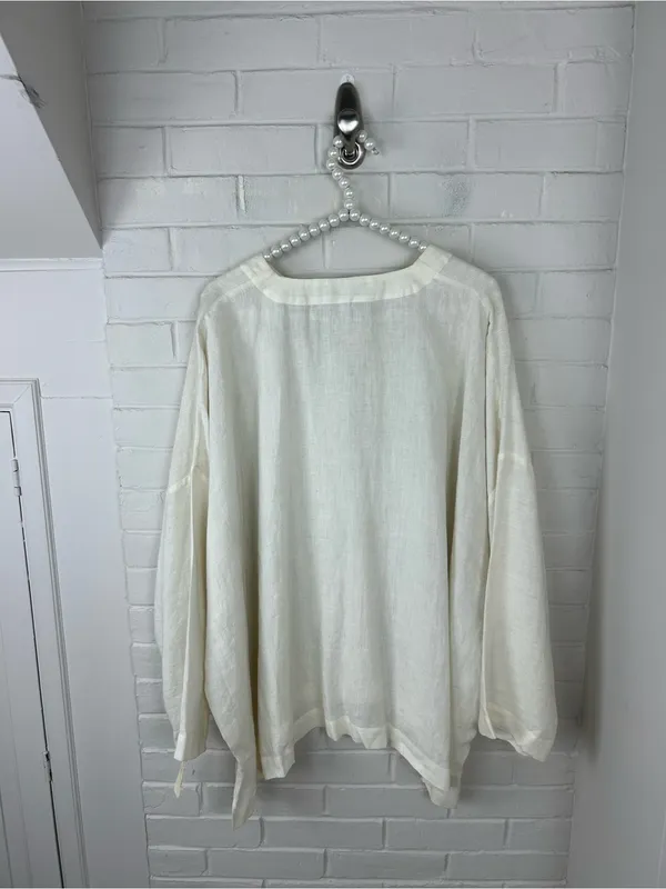 NWT Vintage Deadstock Eskandar Linen Oversized Top Size 1 - Image 15