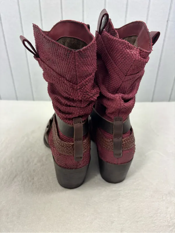 Otbt Women Hay Ride Distressed Leather Western Cowboy Boots Size 9.5m - Image 3