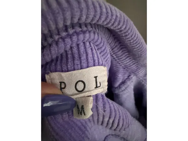 POL Purple Corduroy Button Jacket Size Medium - Image 8