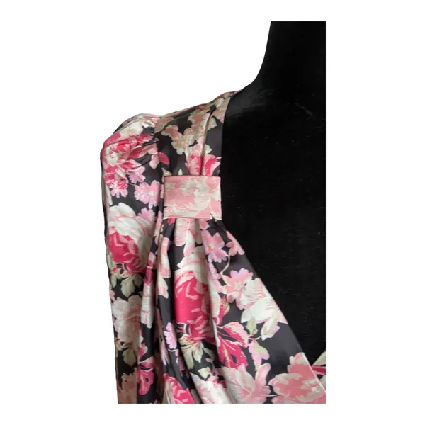 Bardot Womens Dress Size 12 Mini‎ Floral Black Ruffle Samara Rose Garden NEW - Image 9