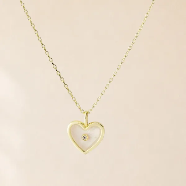 A New Day 14k Gold Dipped Cubic Zirconia Heart‎ Pendant Necklace Bonus Mom Gift - Image 4