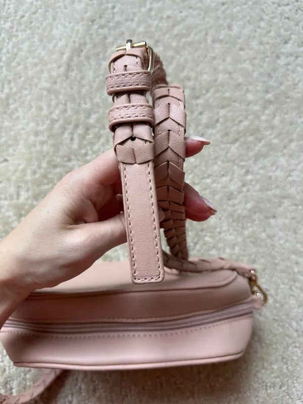 Pink Lily Pale Blush Braided Strap Crossbody  - Image 12