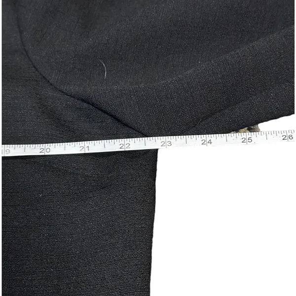 JM Collection Black Cropped Long Sleeve Blazer Jacket Size XL - Image 6
