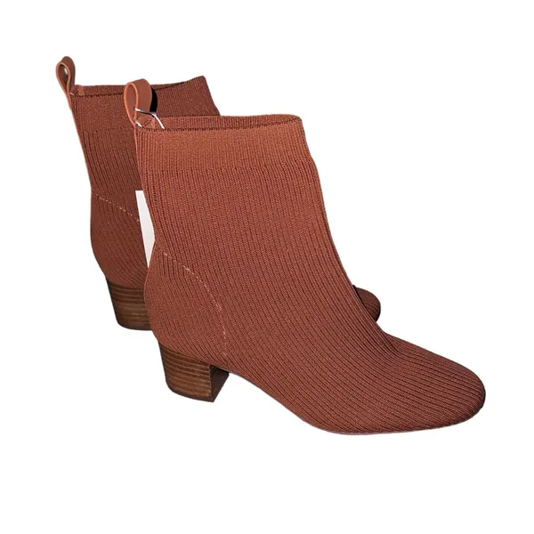 NWT Joie Neely Knit Stretchy Block Heel Sock Ankle Boot - Image 8