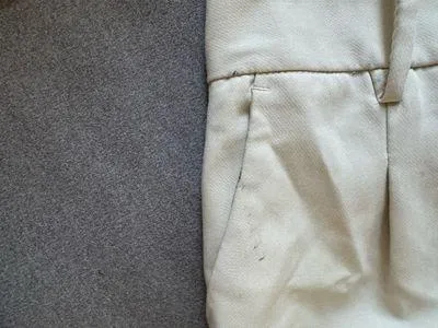 ZARA Cream Trousers High-Waisted - Image 4