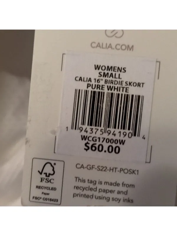 Calia By Carrie Underwood Pure White Birdie Golf Skort Size Small - Image 8
