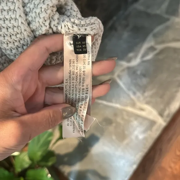 Massimo Dutti, Italian yarn, cream XS‎ - Image 4