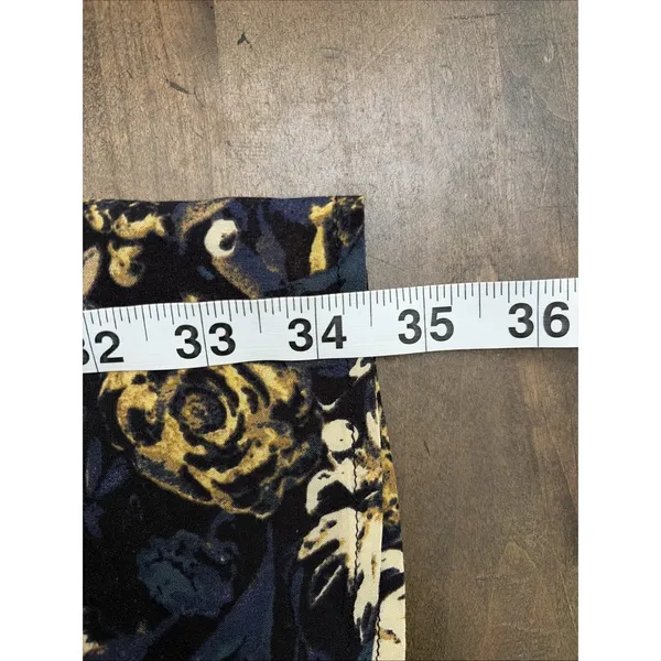 Kimchi Blue Floral Sleeveless Tunic Dress Womens Size M Navy Boho Rayon - Image 8