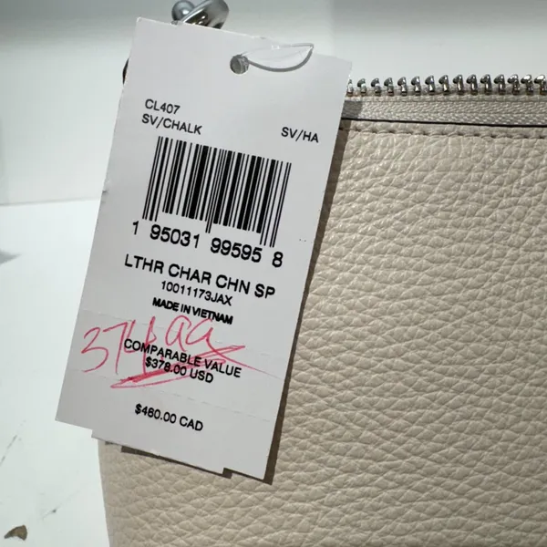 NWT Coach Charlotte Shoulder Bag cl407 with rainbow chain - Image 10