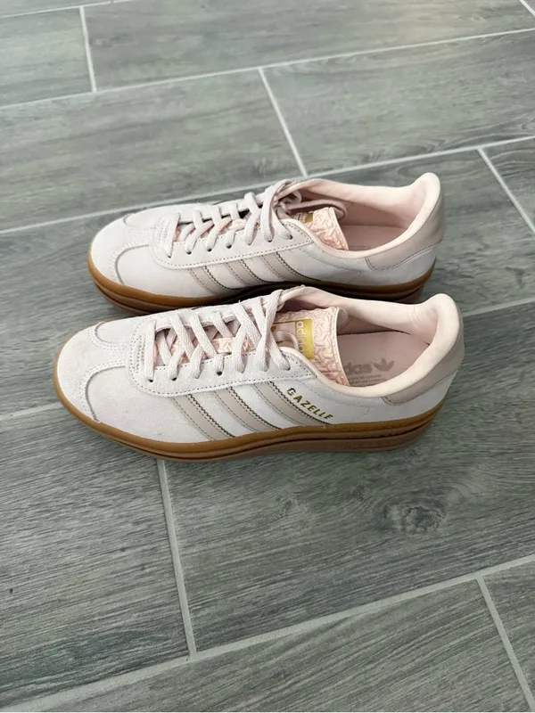 Adidas Gazelle Bold Athletic Shoe - Big Kid - Wonder Quartz / White - Image 4