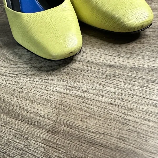 Kenzo Women’s 37 Yellow/Lime Green Heels - Image 4