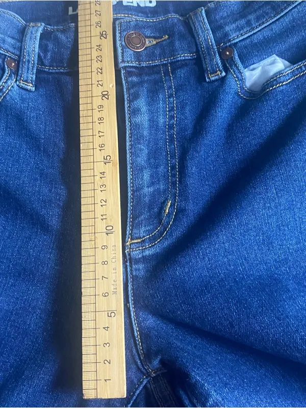 Lands' End Women's High-Rise Straight leg Jeans size 4‎ normcore - Image 9