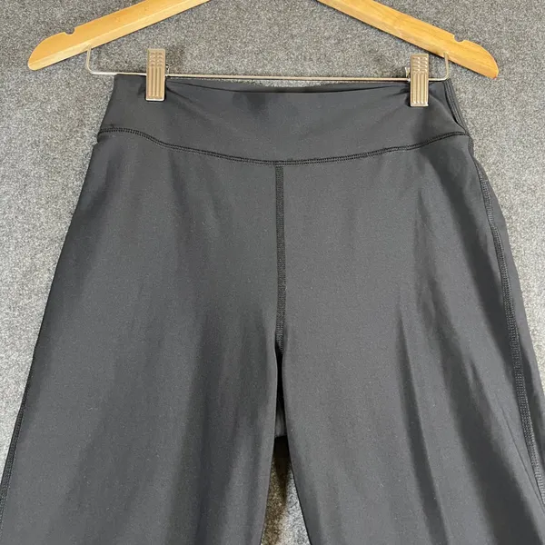 Old‎ Navy Active PowerSoft Extra High Rise Flare Leggings Black Womens Medium - Image 7