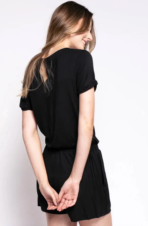 Pink Martini Black Romper - Image 2