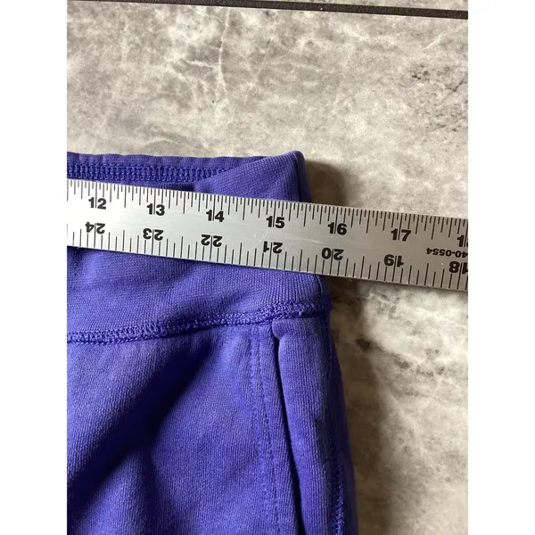 Polo Ralph Lauren Purple Fleece Joggers Womens Medium Pony Logo Sweatpants - Image 4
