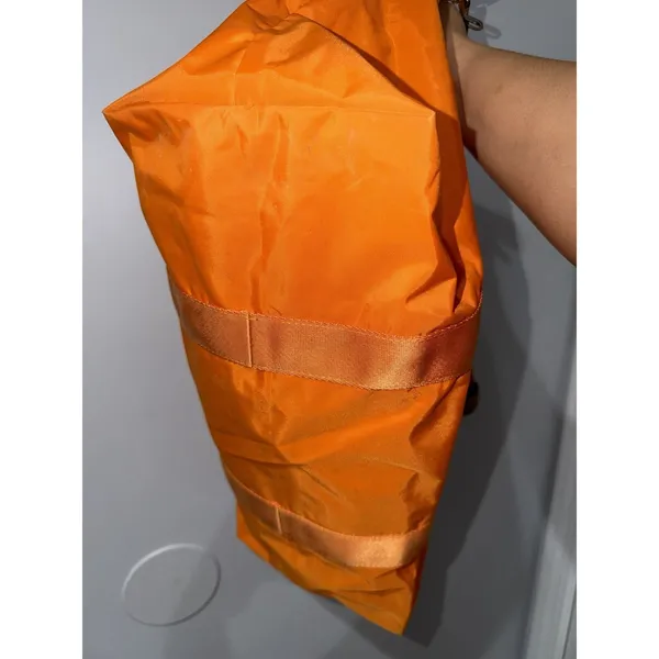 BRIC'S $210 Large‎ X Travel Deluxe Weekender Duffle Bag Orange Nylon Leather 22" - Image 8