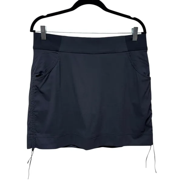 Columbia Women Skort Sz L Black Pull On‎ Pocket Stretch Hiking Tennis Pickleball - Image 2