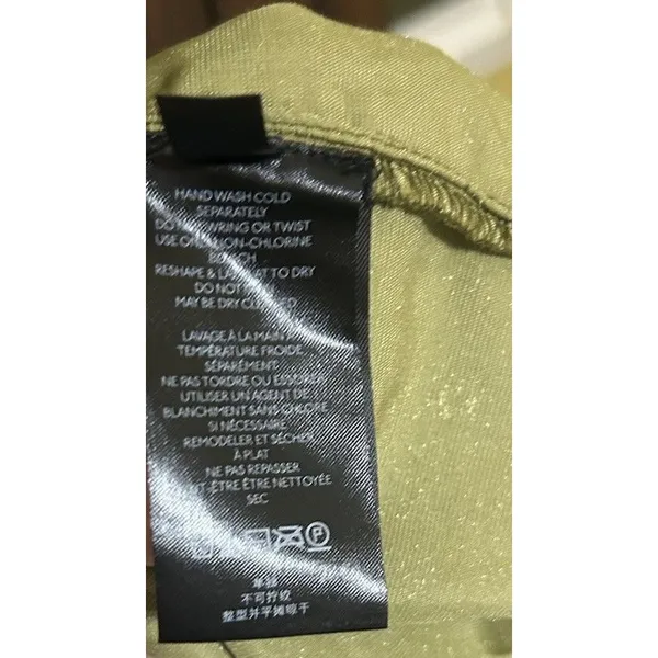 Free People Easy To Love Velvet Smocked Ruffle Mini Dress Size S Olive Green NEW - Image 12