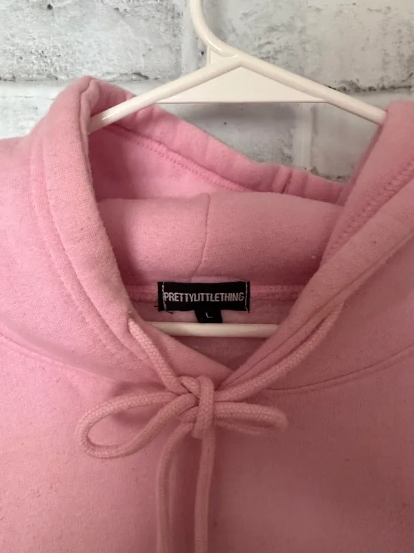 Pretty Little Thing baby pink hoodie - Image 4