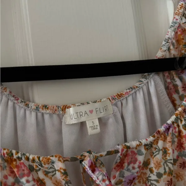 Ultra Flirt Floral Ruched Dress - Image 5
