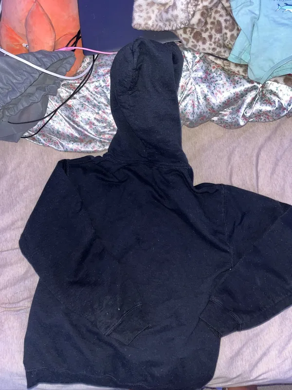 Happiness Project Hoodie Black - Image 2